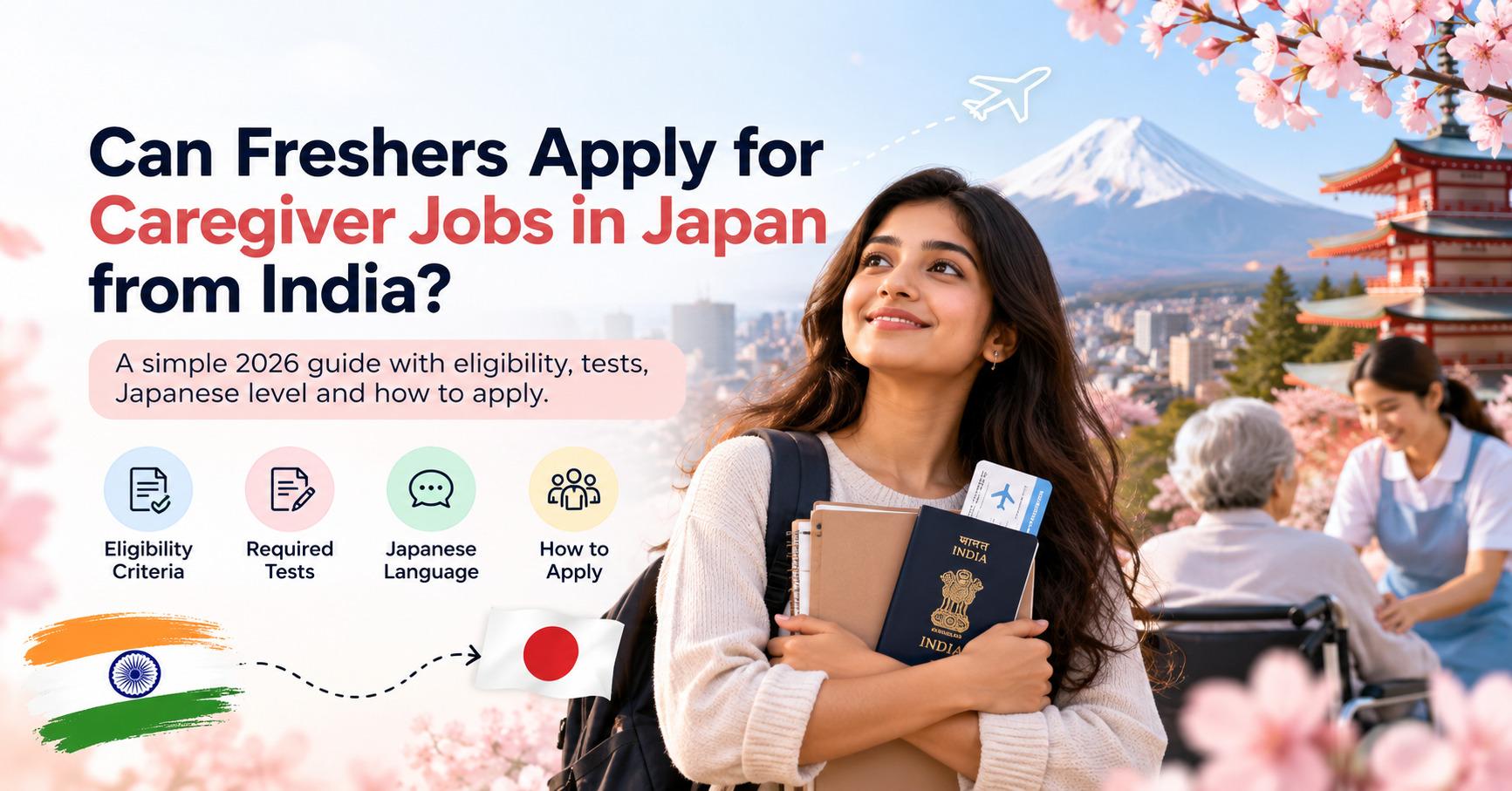 Young Indian fresher preparing for a caregiver career in Japan through Japanese language study and caregiving training