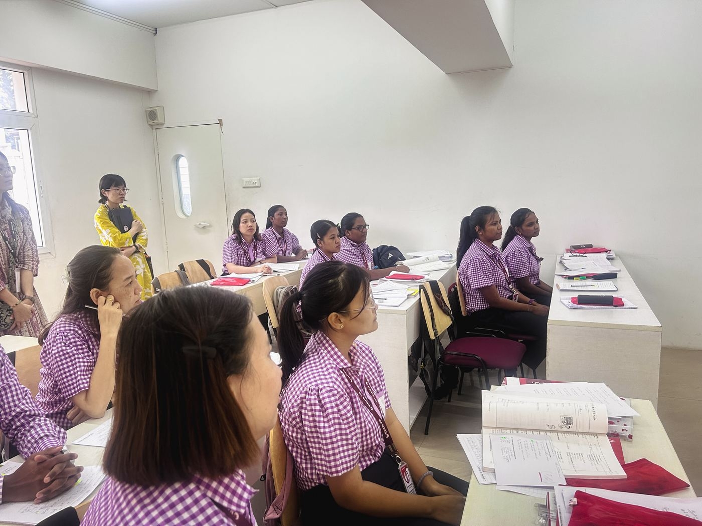 A Japanese language classroom session