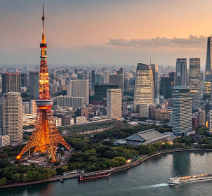 Tokyo Tower skyline cityscape